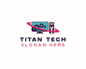 Computer Tech IT logo design