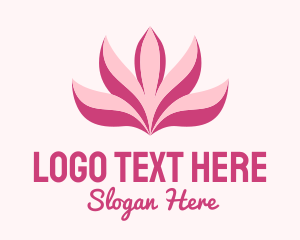 Flower Market - Abstract Lotus Spa logo design