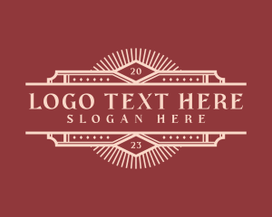Frame - Antique Luxury Label logo design