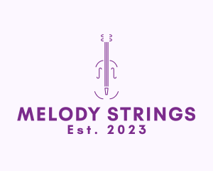 Violin - Simple Violin Instrument logo design