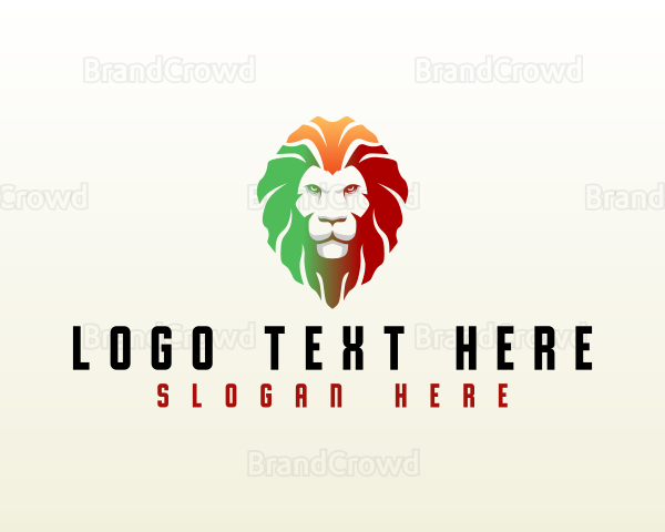 Animal Rasta Lion Logo