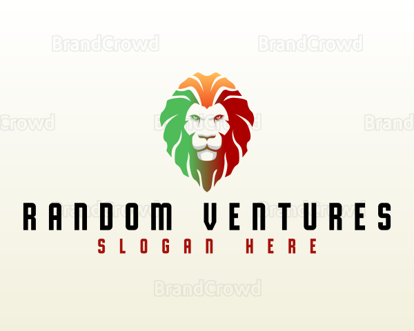 Animal Rasta Lion Logo