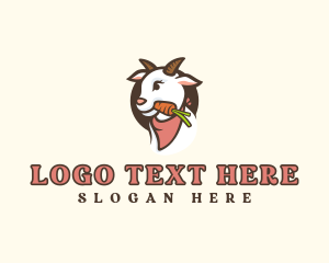 Horns - Goat Carrot Horn logo design