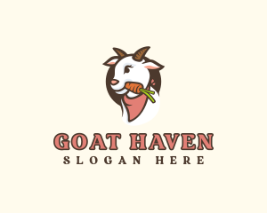 Goat - Goat Carrot Horn logo design