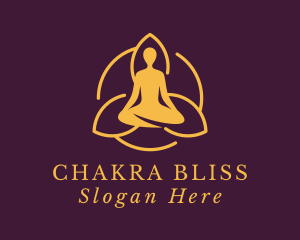 Yoga Meditation Chakra logo design