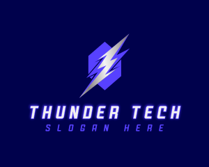 Thunder - Electric Thunder Lightning logo design