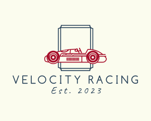 Racing Car Automobile logo design