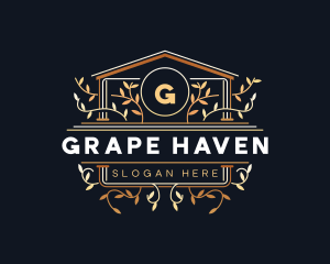 Vineyard - Luxury Floral Vineyard logo design