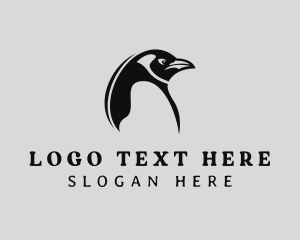 Emperor Penguin - Penguin Zoo Wildlife logo design