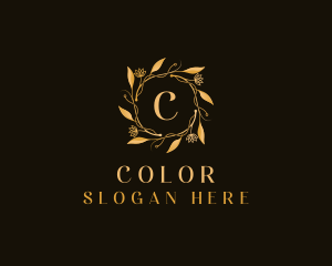 Luxury Wreath Flower Logo