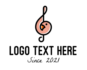 Composer - Parakeet G Clef Music logo design