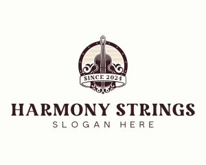 Viola String Instrument logo design