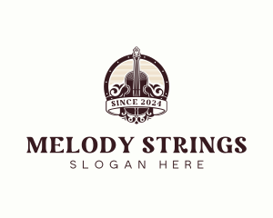 Viola String Instrument logo design