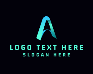 Tech Company Letter A  logo design