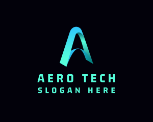 Tech Company Letter A  logo design