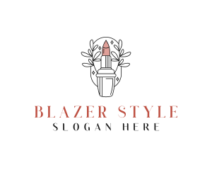 Beautician Styling Lipstick logo design