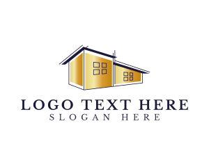Home Insurance - Golden Realty House logo design