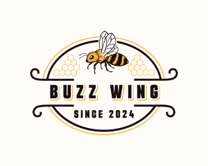 Honey Bee Insect logo design