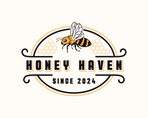 Honey Bee Insect logo design