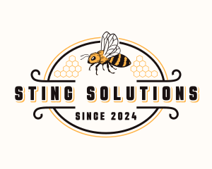 Honey Bee Insect logo design