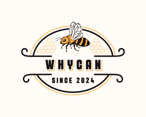 Honey Bee Insect logo design