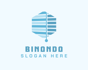Installation - Blue Window Blinds logo design