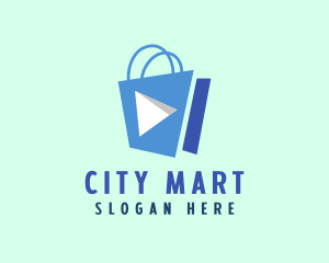Department Store - Media Player Shopping Bag logo design