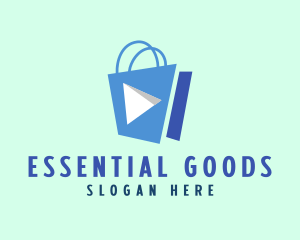 Item - Media Player Shopping Bag logo design