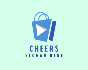 Shopping Bag - Media Player Shopping Bag logo design