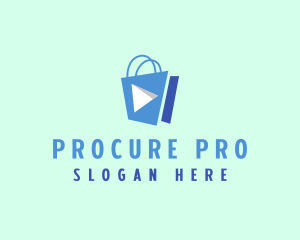 Procurement - Media Shopping Bag logo design