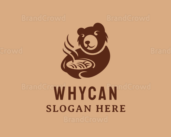 Hot Ramen Bear Logo