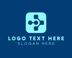 Modern Tech Application logo design