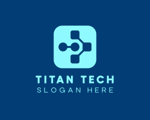 Modern Tech Application logo design