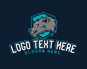 Gamer - Wolf Dog Beast logo design