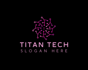 Tech Cyber Circuit logo design