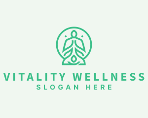 Meditate Yoga Wellness logo design