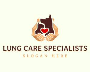 Dog Cat Pet Care logo design