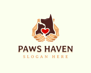 Dog Cat Pet Care logo design