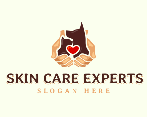 Dog Cat Pet Care logo design