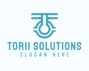 Industrial Agency Letter T logo design