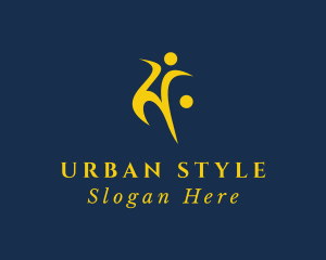 Life Coach - Fitness Dancing Human logo design