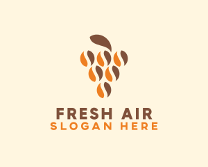 Coffee Bean Plant logo design