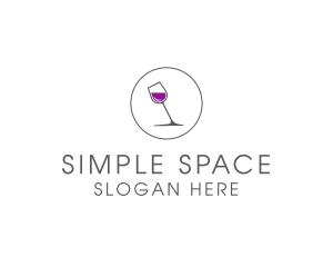 Minimalist - Minimalist Wine Glass logo design