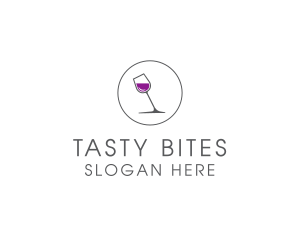 Flavor - Minimalist Wine Glass logo design