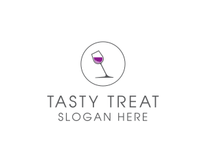 Flavor - Minimalist Wine Glass logo design
