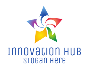 Incubator - Colorful Palm Star logo design