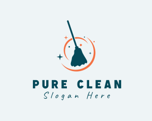 Cleaning Mop Sanitation logo design