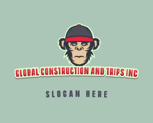 Urban Monkey Cap logo design