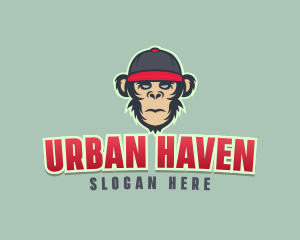 Urban Monkey Cap logo design