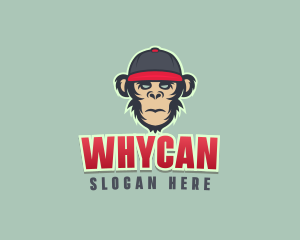 Skater - Urban Monkey Cap logo design